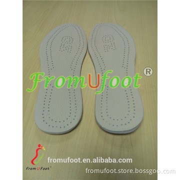 ZRWE08 Halfsphere bowlegs insoles Bull leather orthopedic insoles